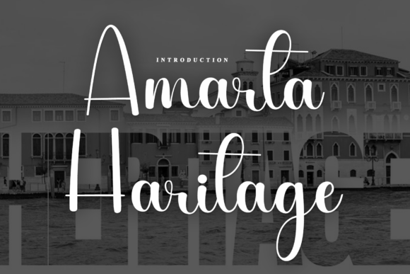 Amarta Haritage: A Rhythmic Script Font for Artisanal and Lifestyle Branding