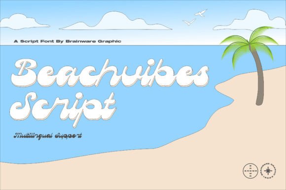 Beachvibes Script: A Retro-Style Font with a Laid-Back Vibe