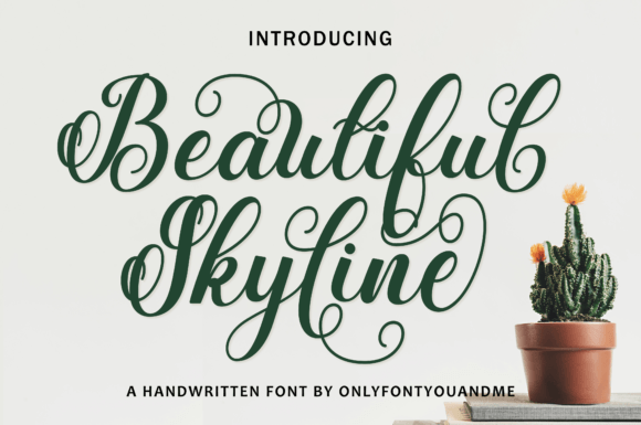 Beautiful Skyline: The Art of Elegant Calligraphy in Modern Design