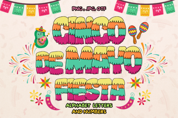 Cinco De Mayo Fiesta Color Font: A Vibrant Celebration for Designers