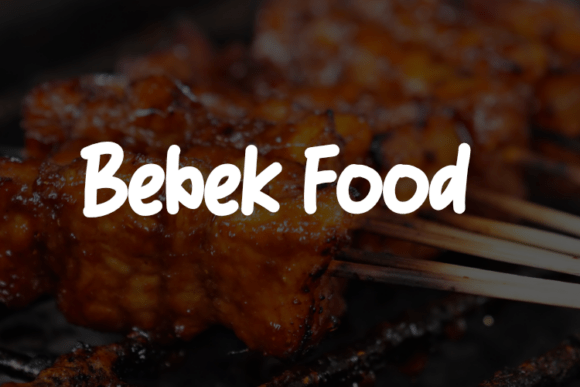 Discover the Benefits of Bebek Food: A Modern Typeface for Every Design Need