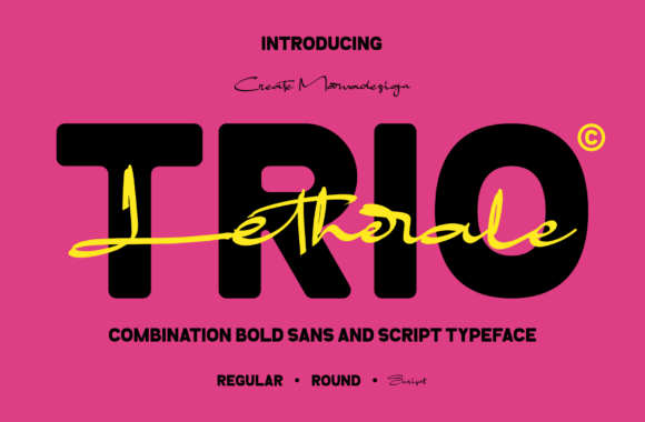Exploring the Bold Elegance of Letherale: A Unique Font Trio Family
