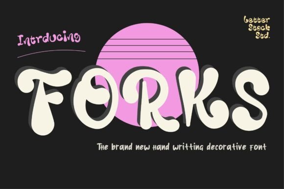 Forks: A Bold Handwritten Font for Creative Design