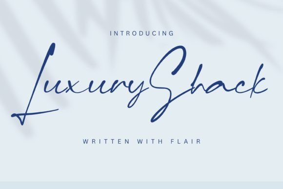 Introducing Luxuryshack: A Font That Elevates Design with Elegance