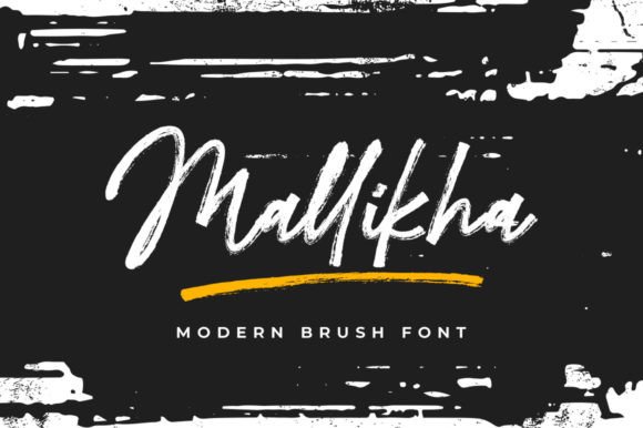 Introducing Mallikha: A Luxurious Handbrushed Typeface for Creative Design