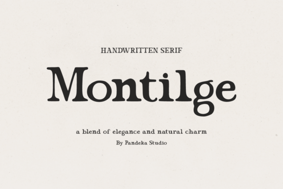 Montilge: A Natural Handwritten Serif Font for Timeless Design