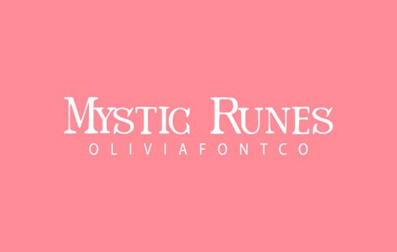 Mystic Runes Font: A Romantic Handwritten Style for Creative Expression