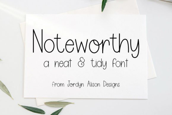 Noteworthy: A Versatile Font for Creative and Practical Use
