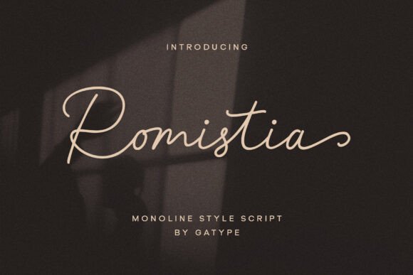 Romistia Font: A Graceful Script for Creative Expression