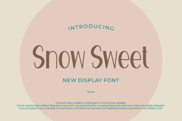 Snow Sweet Font Enhances Your Design Projects
